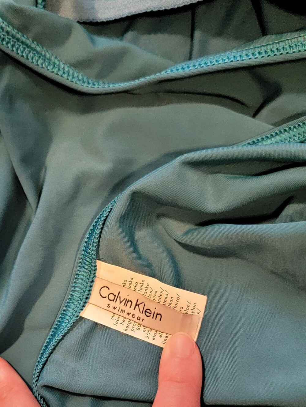 CK teal tankini swimsuit - Picture 8 of 10